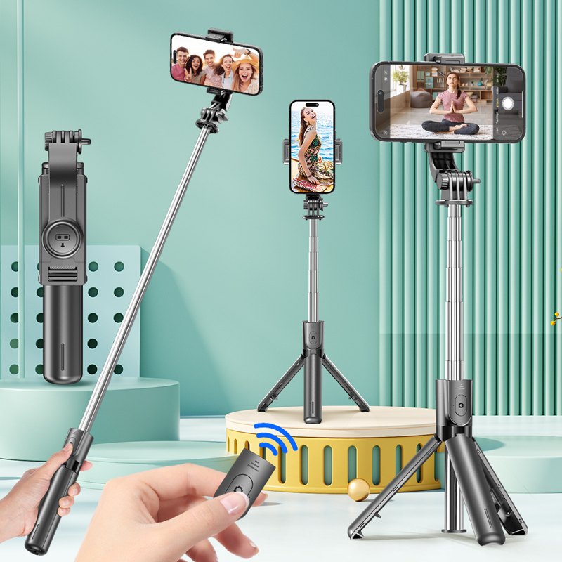 Selfie Stick Tripod - Selfie Stick Tripod with Detachable Bluetooth