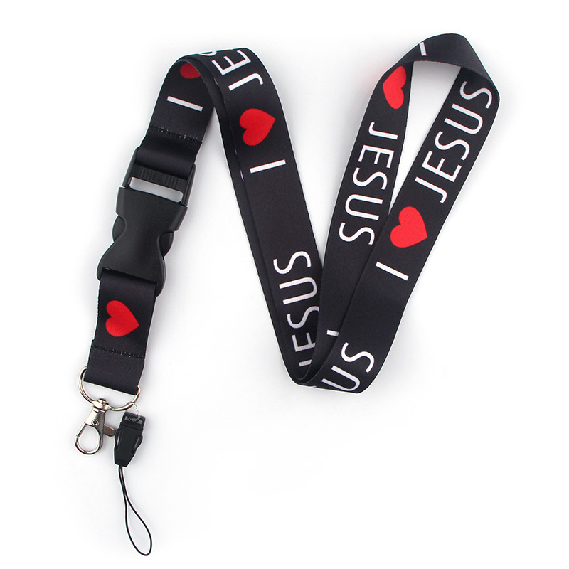 Neck Hanging Phone Holder - I Love Jesus Safety Hanging Neck