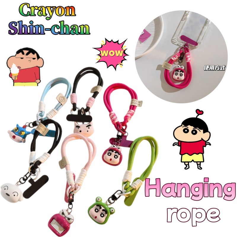 Phone Accessories Chain - Crayon Shin-chan Shiro Crocodile Plush Doll
