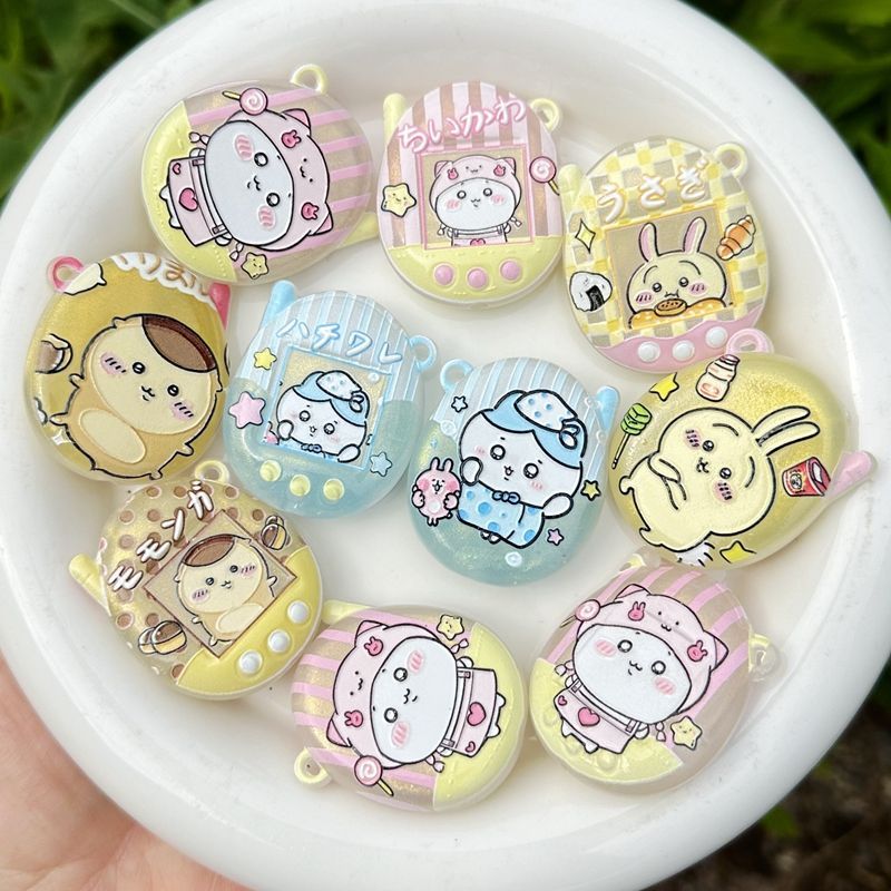 Phone Accessories Diy - Cartoon Luminous Printed Chiikawa Hole Keychain