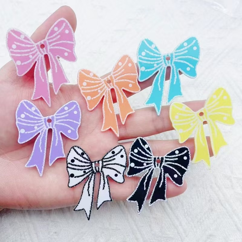 Phone Accessories Chain - 10pcs trendy new multi-color acrylic printed