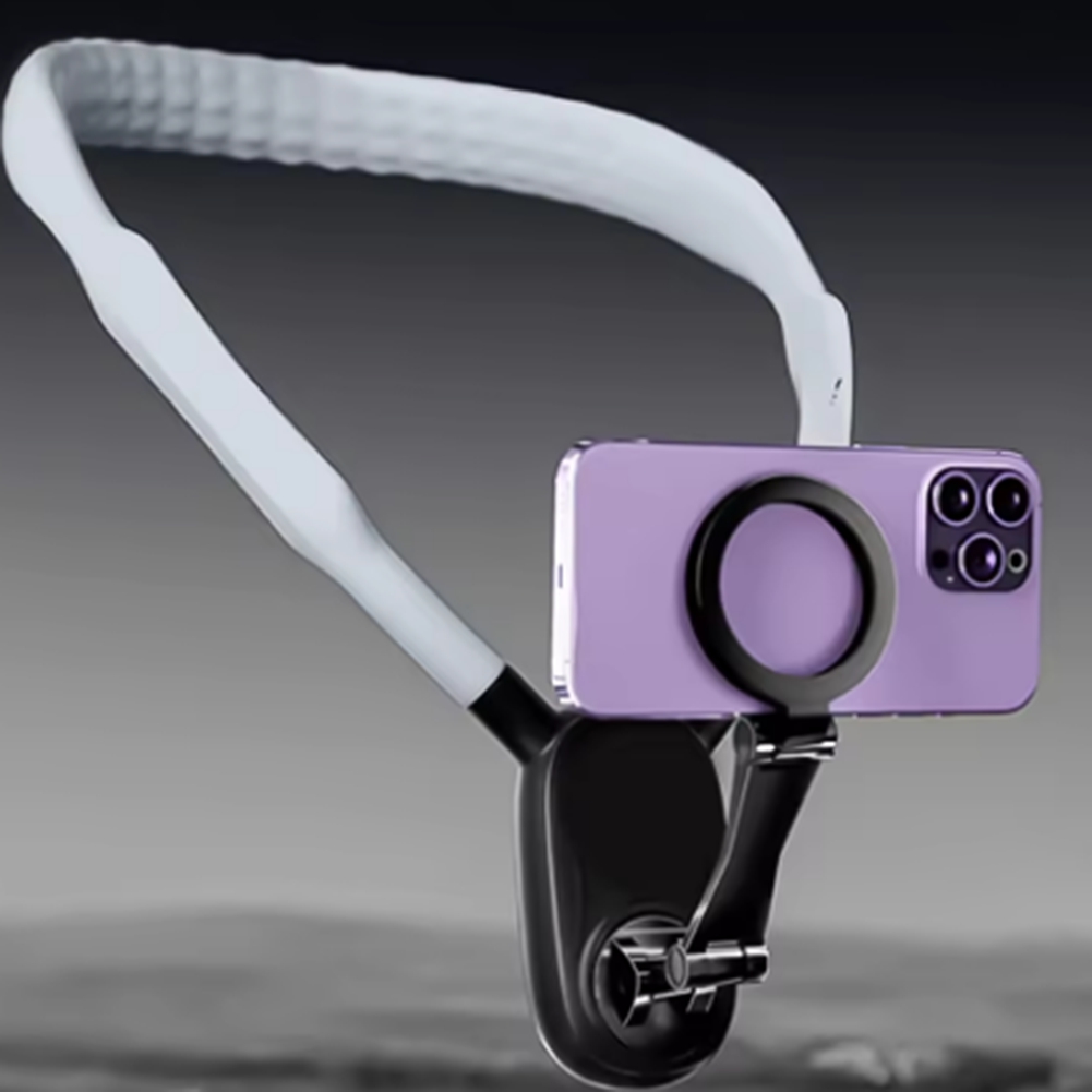 Neck Hanging Phone Holder - A20M Magnetic Neck Mount Chest Stand