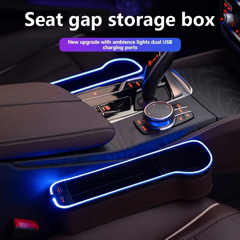 Phone Accessories For Car - 2-In-1 Car Seat Gap Organizer With