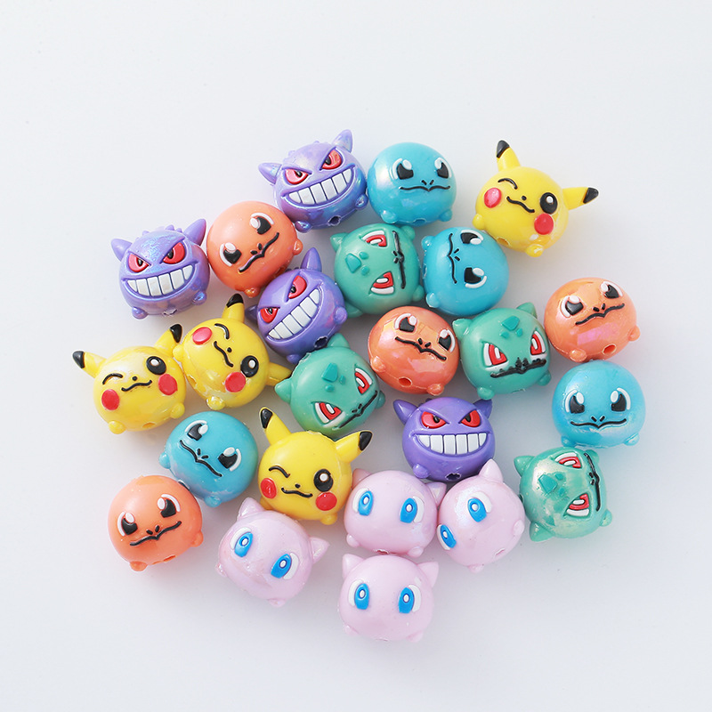 12pcs Pokémon Bead DIY Mobile  - Phone Accessories Doll ulasan dan harga