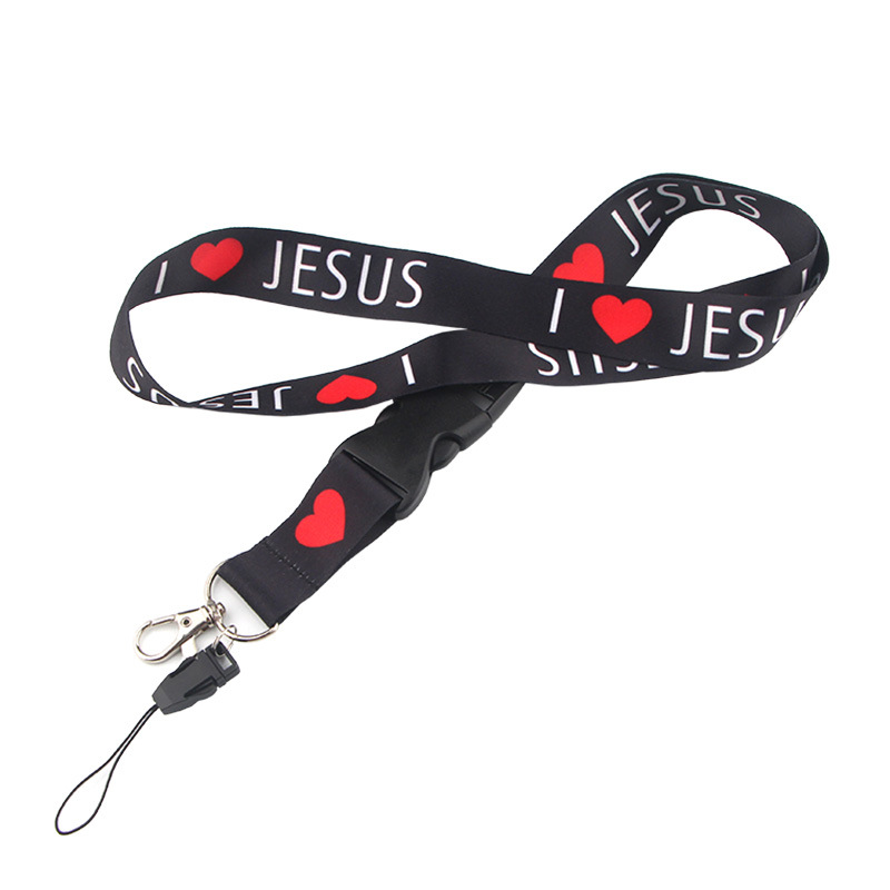 I Love Jesus Safety Hanging Ne - Neck Hanging Phone Holder ulasan dan harga