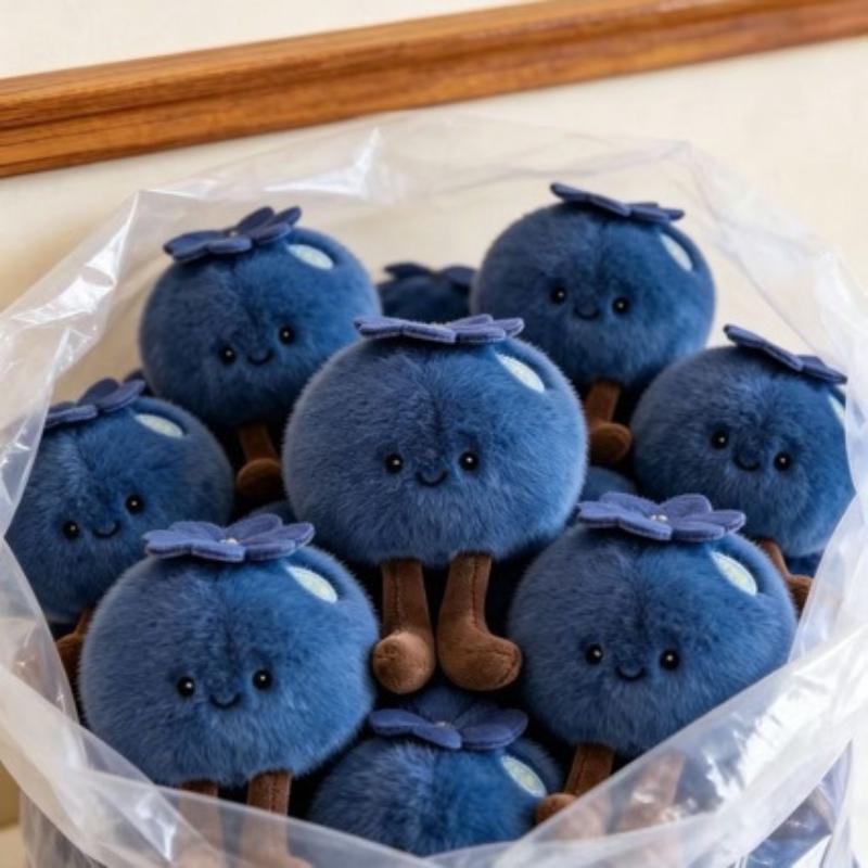 2pcs Fluffy Blueberry Plush Ke - Phone Accessories Doll ulasan dan harga