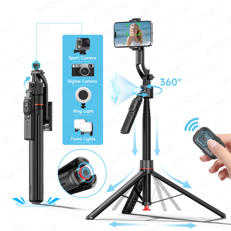 TT07 AI Face Tracking Gimbal 6 - Selfie Stick Tripod ulasan dan harga