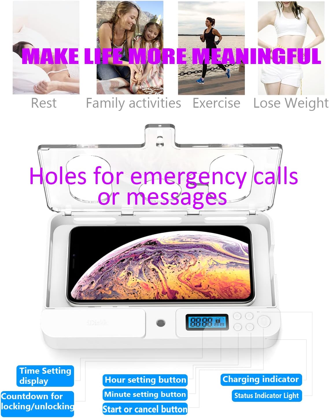 Timer Lock Box for iPad IPhone - Phone Accessories Baby ulasan dan harga