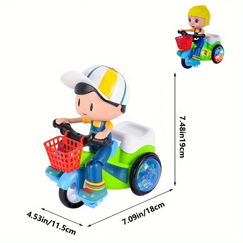Music Stunt Cool Tricycle Car  - Phone Accessories Baby ulasan dan harga