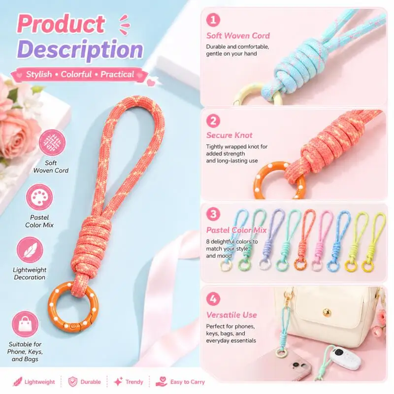 Hand Woven Keychain For Mobile - Phone Accessories For Car ulasan dan harga