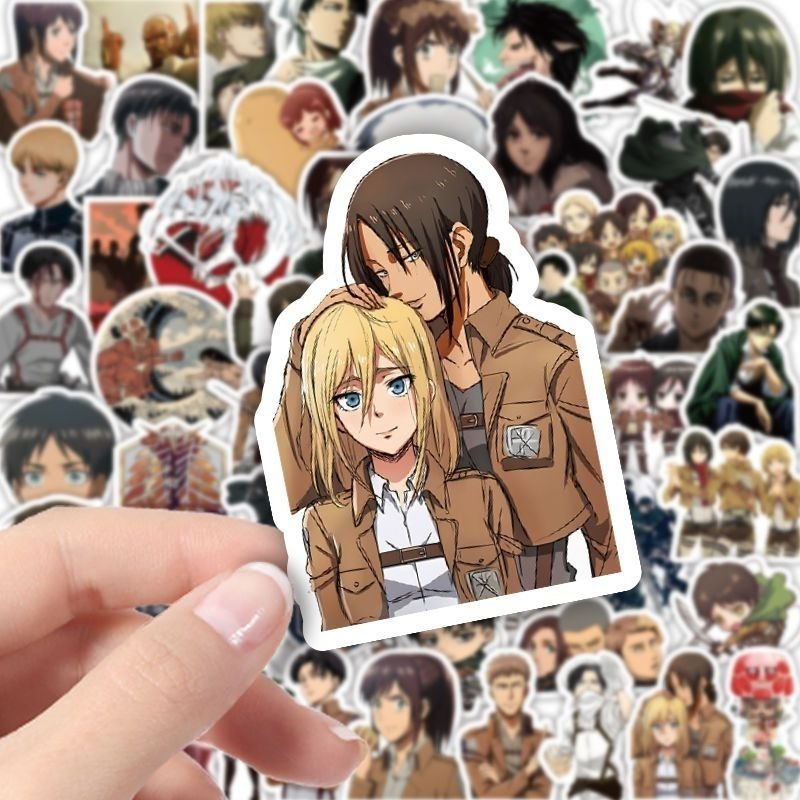 60Pcs Attack on Titan Anime St - Phone Accessories Diy ulasan dan harga