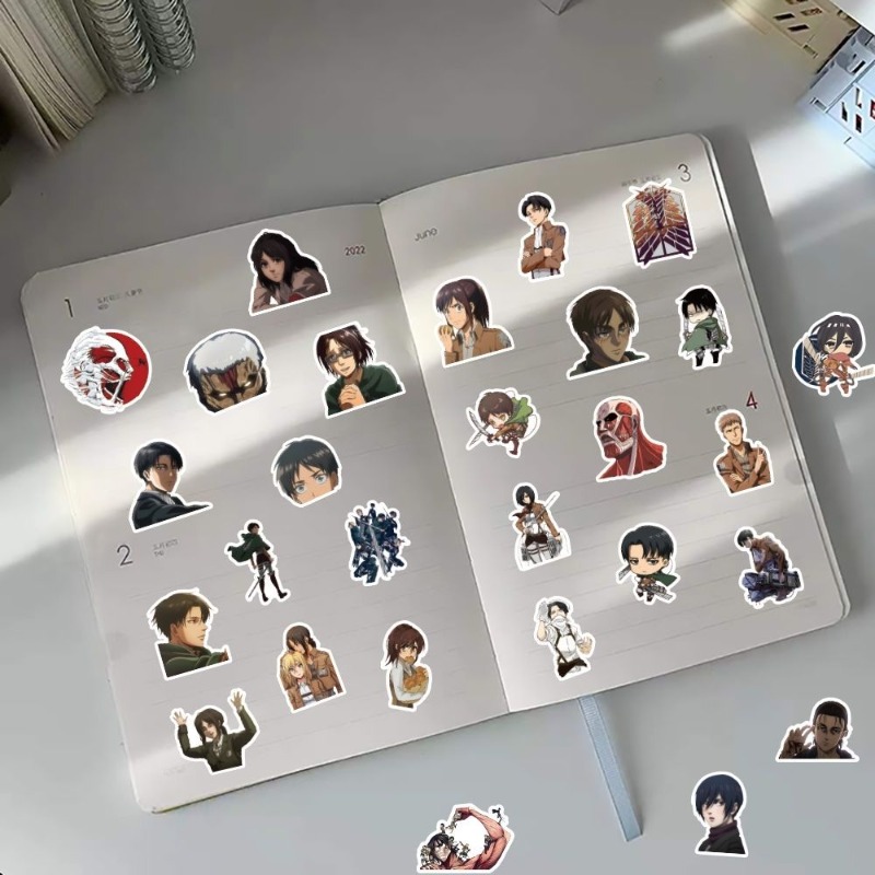 60Pcs Attack on Titan Anime St - Phone Accessories Diy ulasan dan harga