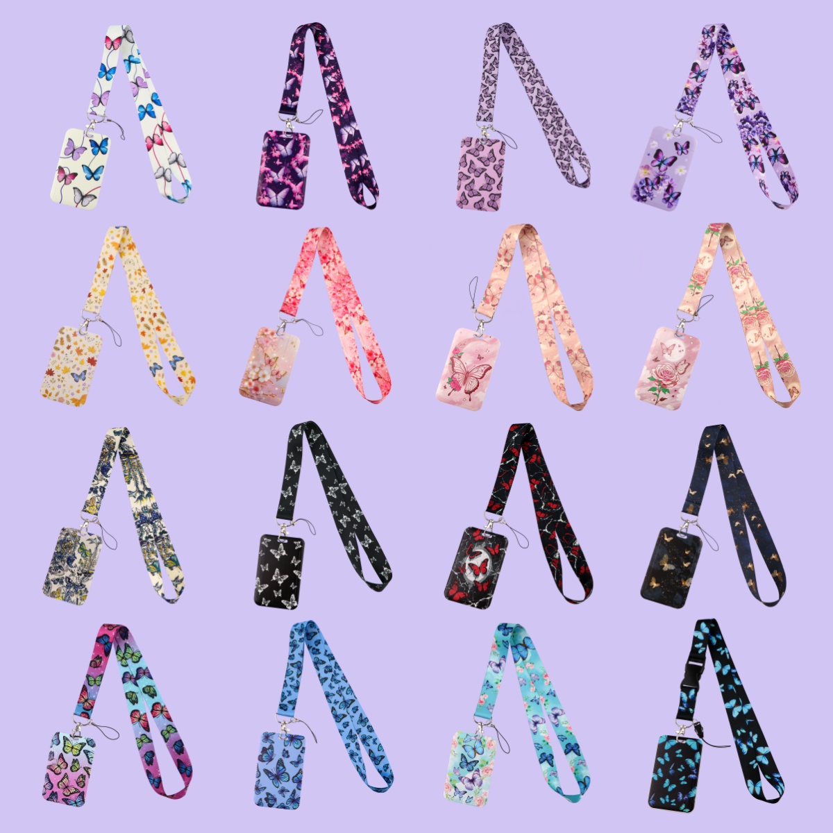 Colorful Butterfly Lanyards Fo - Neck Hanging Phone Holder ulasan dan harga