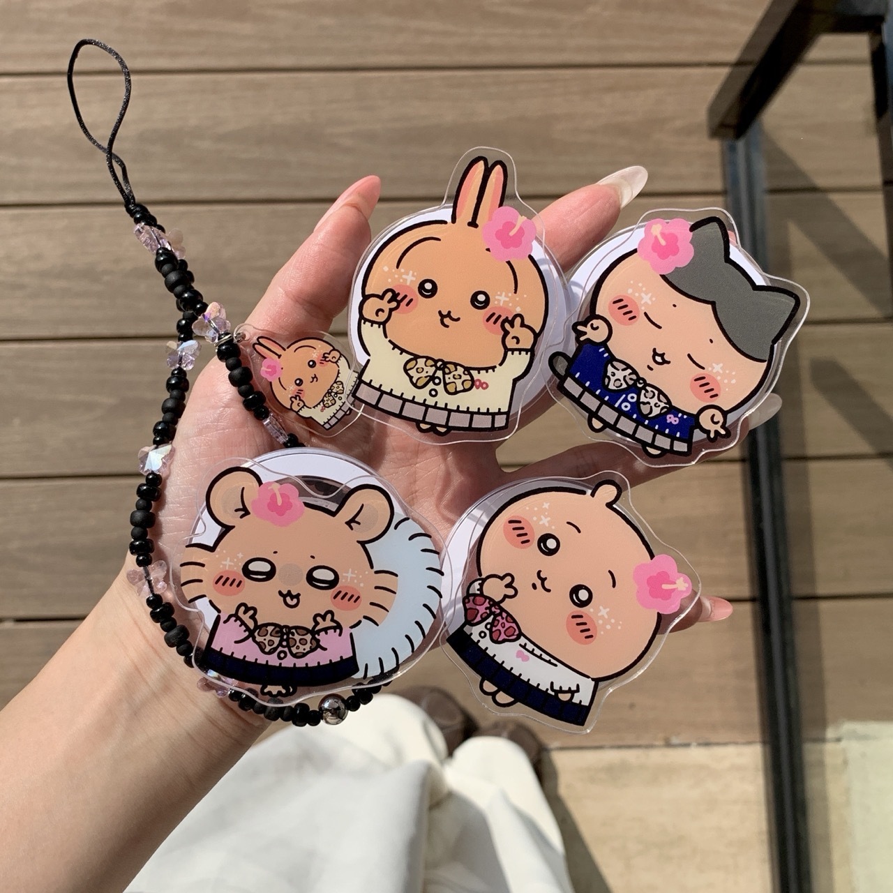 Cute Usagi Hachiware Acrylic P - Phone Accessories Chain ulasan dan harga