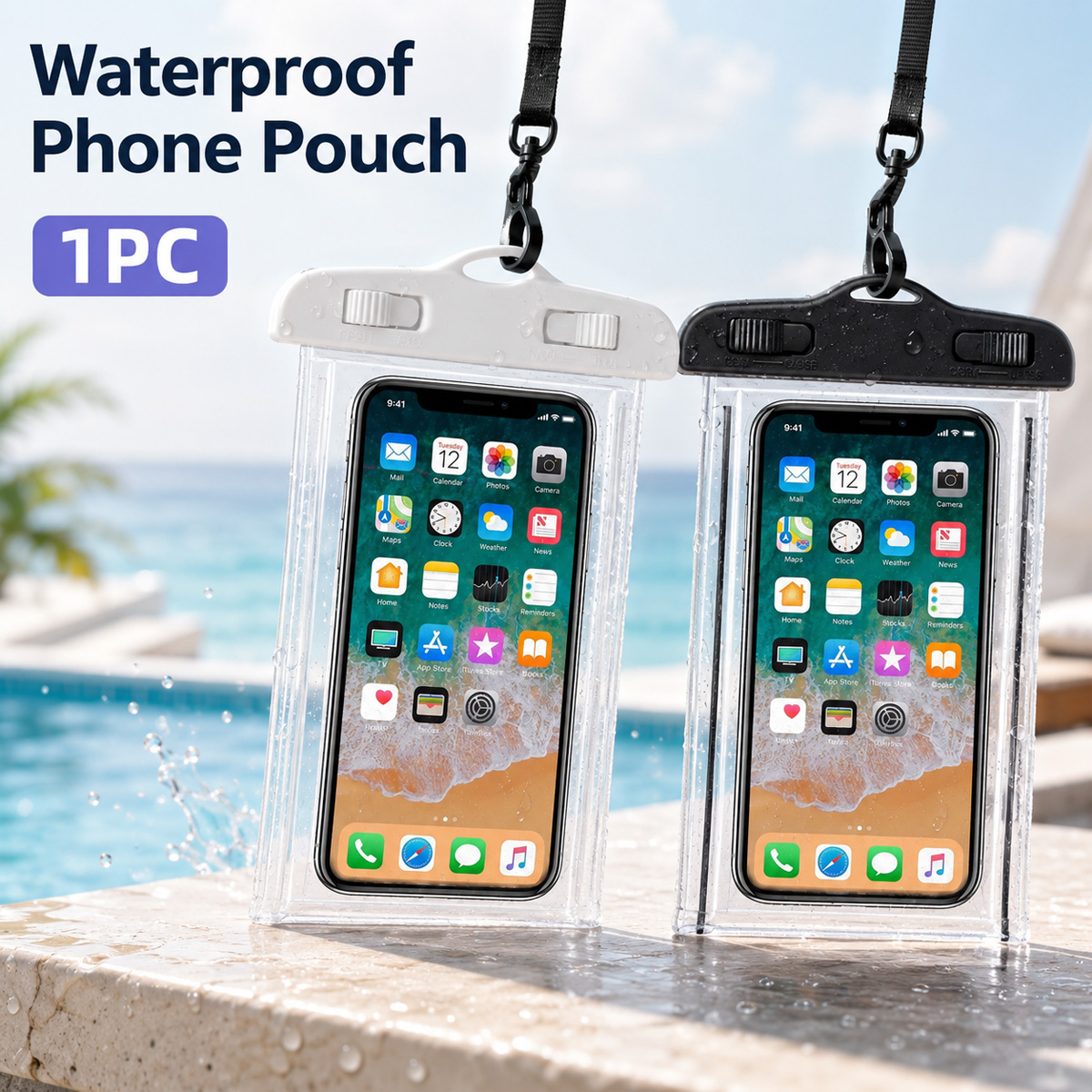 Air Bag Floating Water Proof P - Neck Hanging Phone Holder ulasan dan harga