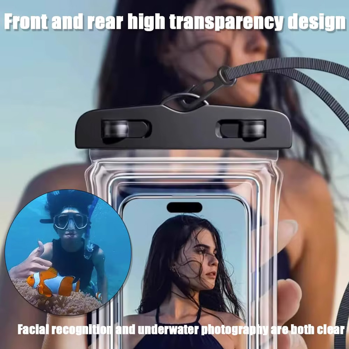 Air Bag Floating Water Proof P - Neck Hanging Phone Holder ulasan dan harga