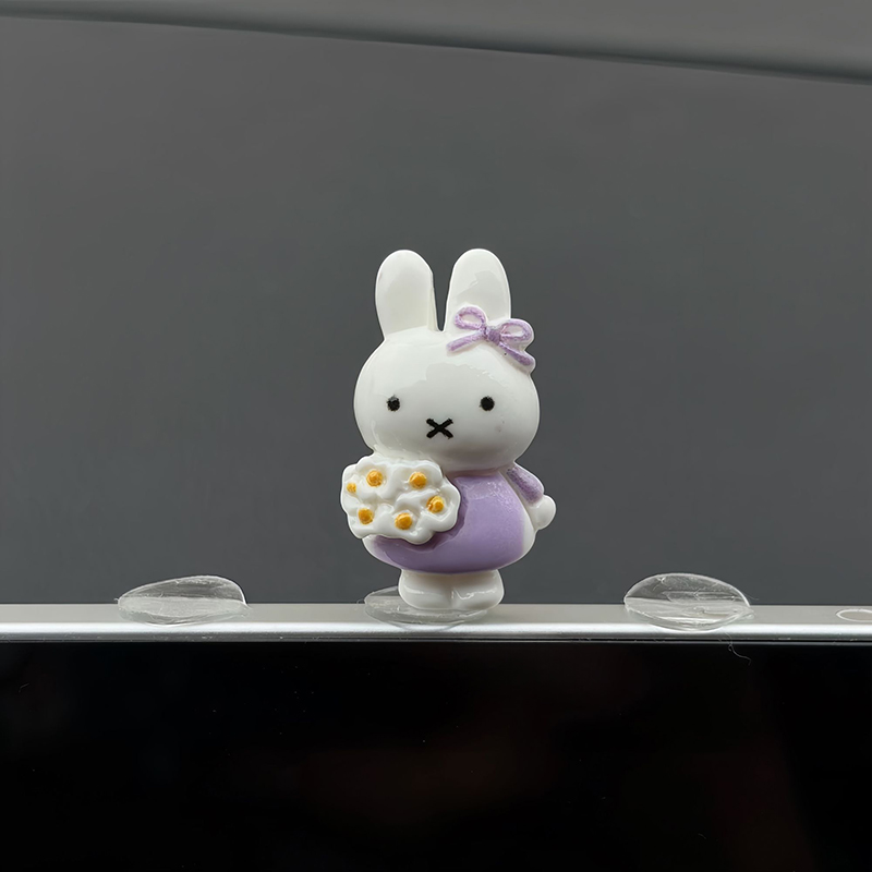 Kawaii Miffy Mini Figure Car D - Phone Accessories Doll ulasan dan harga