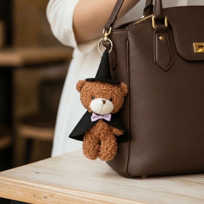 DIY Little Bear Plush Keychain - Phone Accessories Doll ulasan dan harga