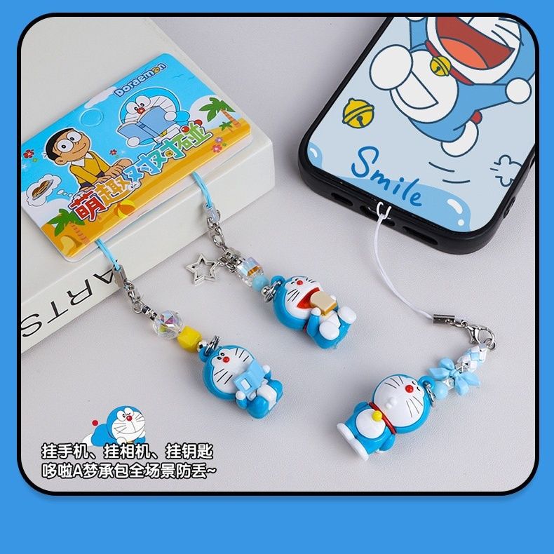 Doraemon Doll Keychain Creativ - Phone Accessories Chain ulasan dan harga