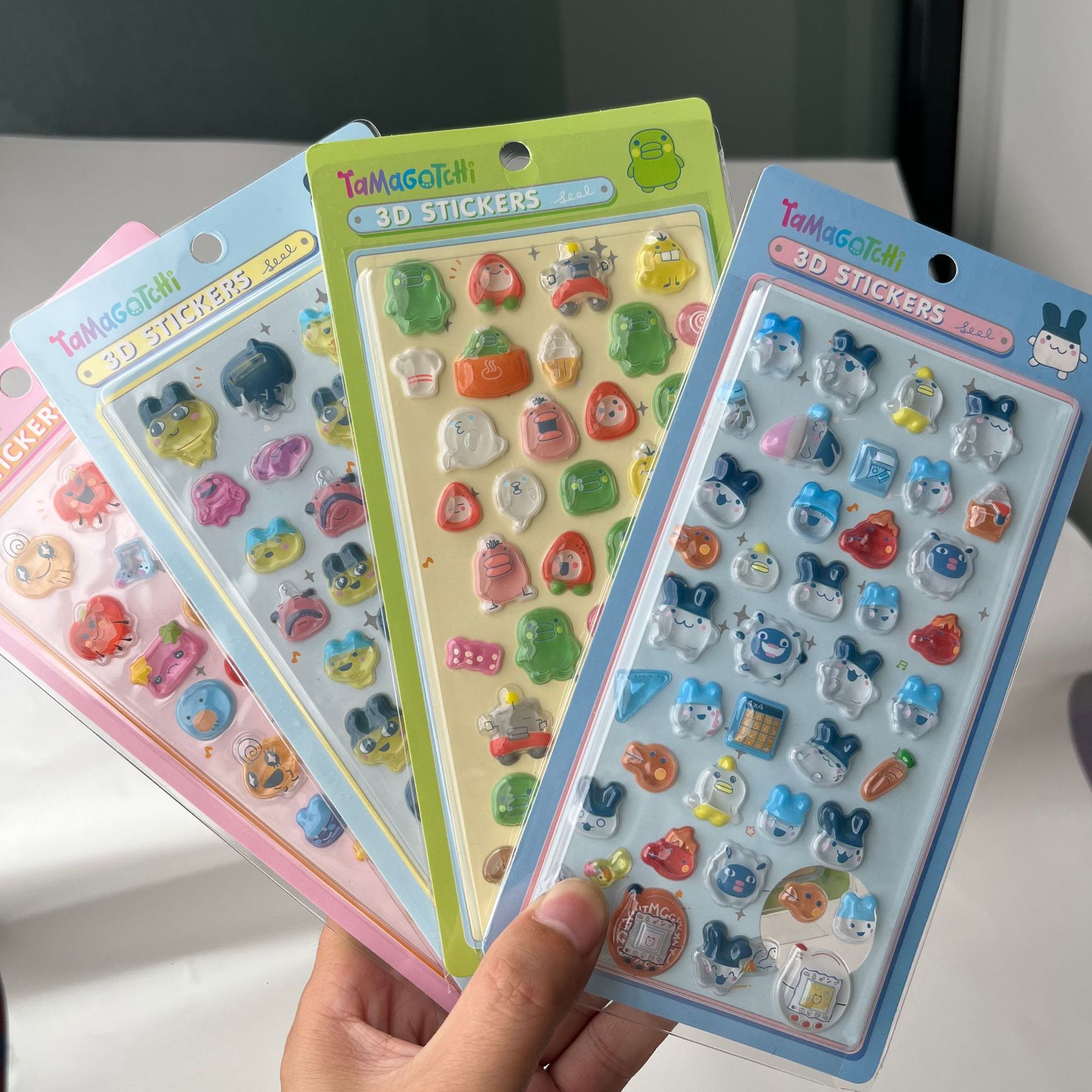 Cute Tamagotchi 3D Puffy Stick - Phone Accessories Cute ulasan dan harga