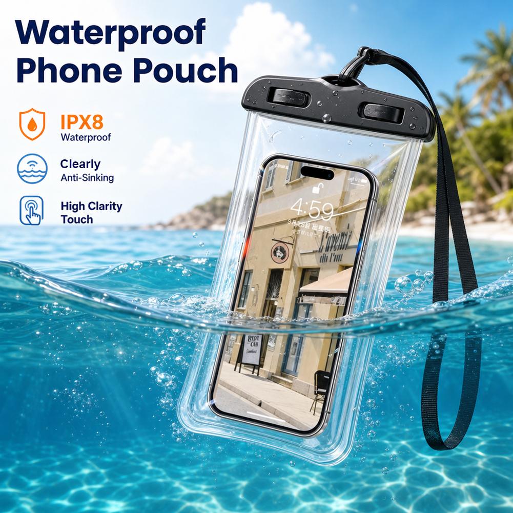Transparent Waterproof Mobile  - Neck Hanging Phone Holder ulasan dan harga