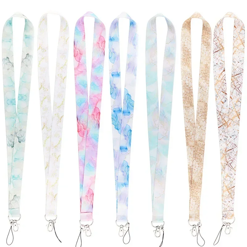 Marble Printing Neck Strap Key - Neck Hanging Phone Holder ulasan dan harga