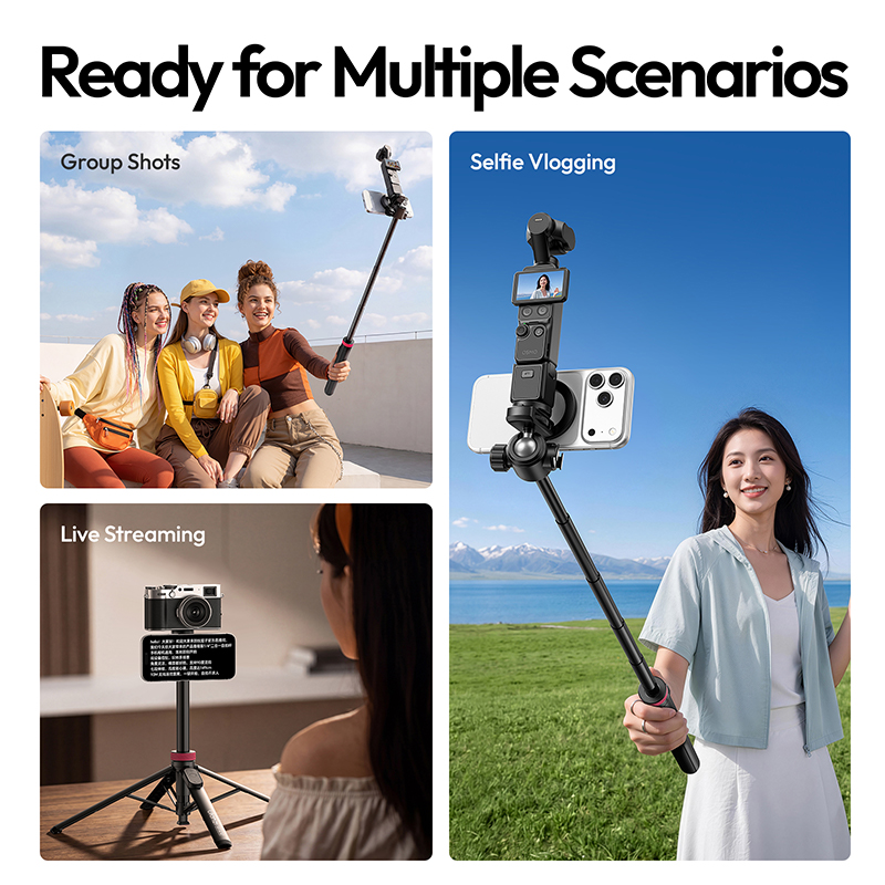 Ulanzi MT-44 M 2-in-1 Magnetic - Selfie Stick Tripod ulasan dan harga