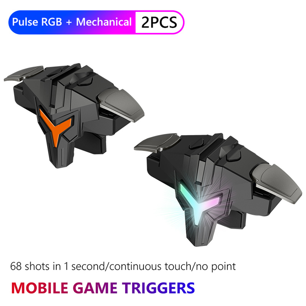 1/2pcs RGB/Mechanical 4 Finger - Gaming Trigger Phone ulasan dan harga
