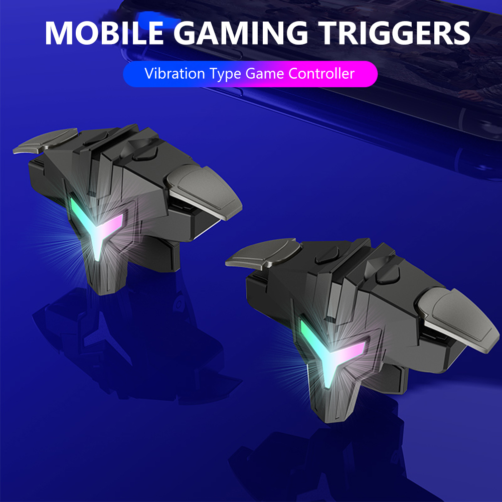 1/2pcs RGB/Mechanical 4 Finger - Gaming Trigger Phone ulasan dan harga