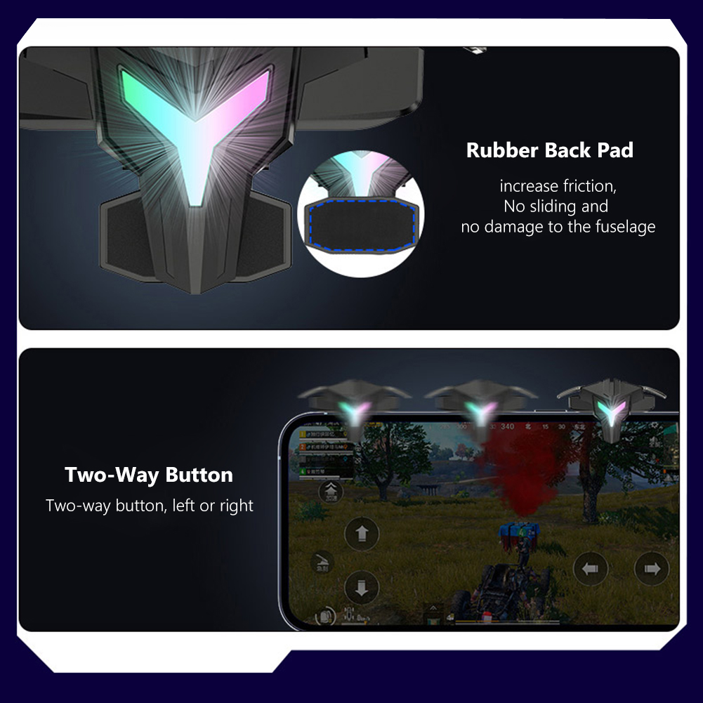 1/2pcs RGB/Mechanical Mobile G - Gaming Trigger Phone ulasan dan harga