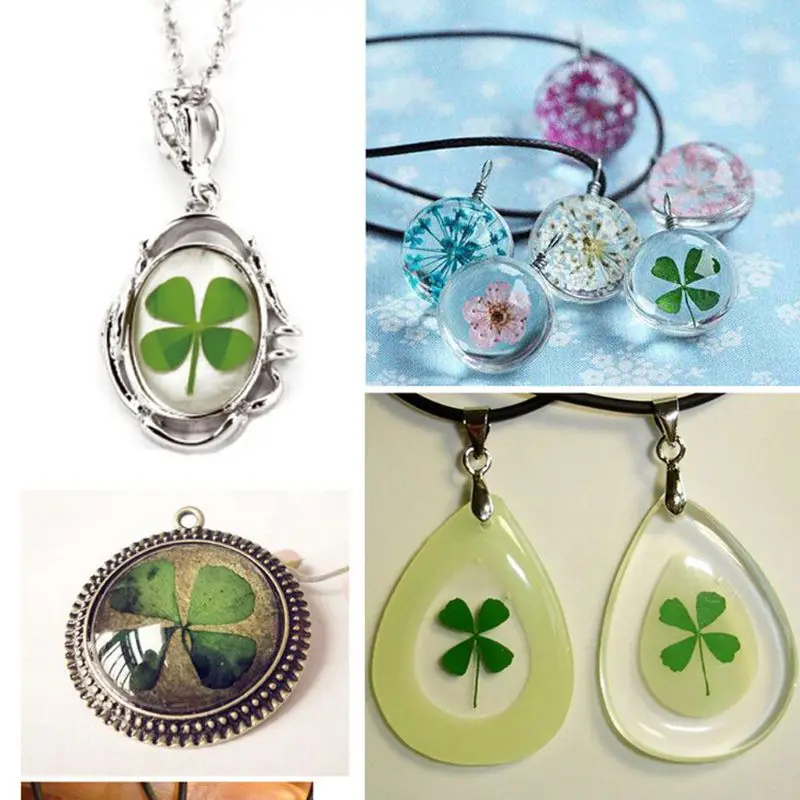 12Pcs Lucky Dried Leaf Clover  - Phone Accessories Baby ulasan dan harga