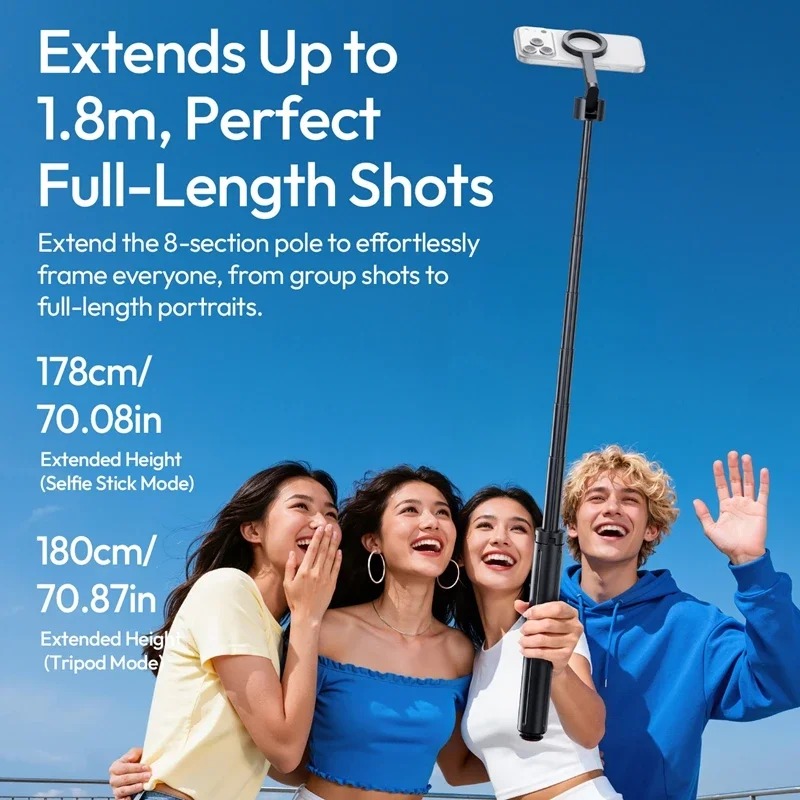 Original Ulanzi SK21 Magnetic  - Selfie Stick Tripod ulasan dan harga