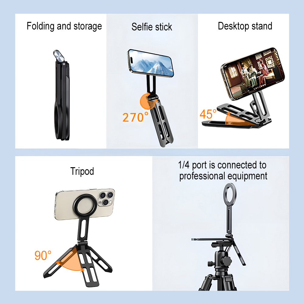 Magnetic Phone Holder Four-axi - Selfie Stick Tripod ulasan dan harga