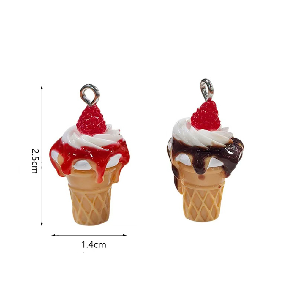 10pcs Strawberry Jam Ice Cream - Phone Accessories Chain ulasan dan harga